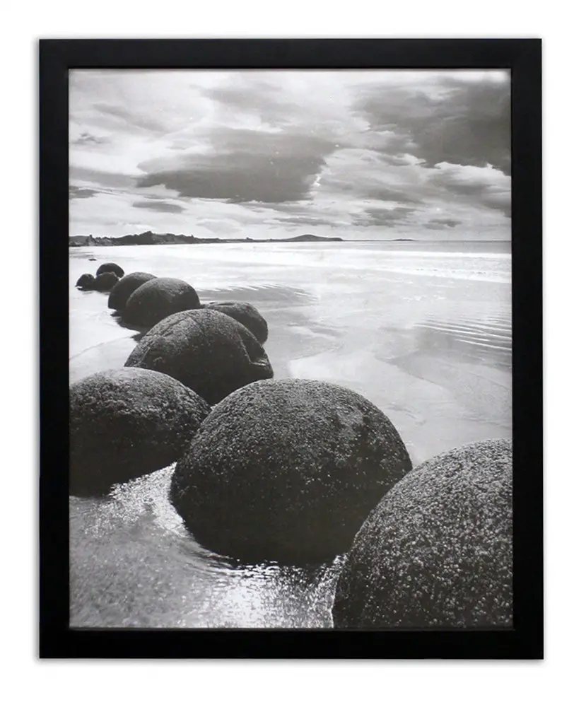 Foto Holzrahmen mit Matte für 8x10 Bild SCHWARZ