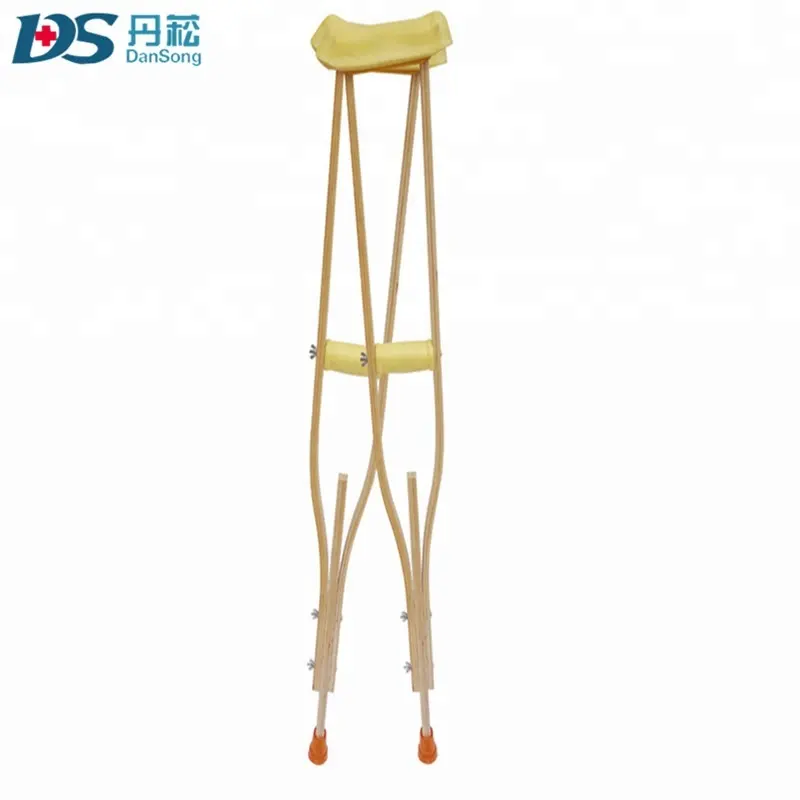 adjustable HOT Sale cheapest Light weight Wooden Axillary Crutches Supplier