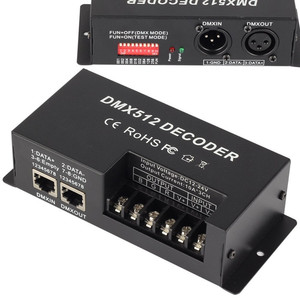 3 Kanal 30A RGB DMX 512 LED Decoder Controller DMX Dimmer Verwendung für DC12-24V RGB LED-Streifen