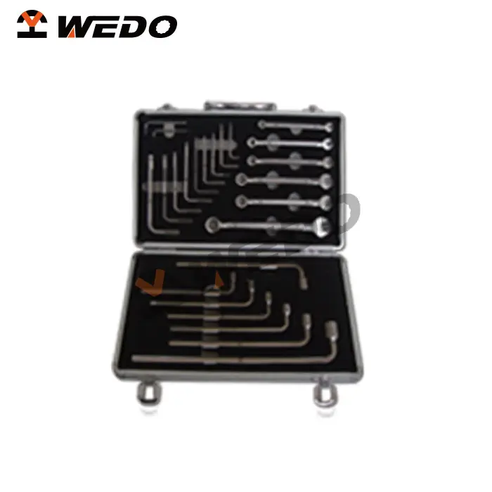 ที่มีคุณภาพสูงผลิตภัณฑ์ใหม่WEDO OEMผู้ผลิตUKAS/GS/FM/ใบรับรองISO9001 NONMAGNETICไทเทเนียม24ชิ้นเครื่องมือชุด