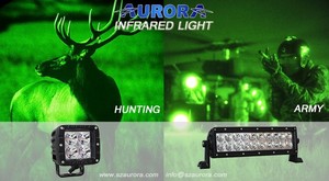 2 inç IP69K Su Geçirmez 850nm Kızılötesi <span class=keywords><strong>LED</strong></span> Çalışma Işığı IR Işık 940nm Avcılık için