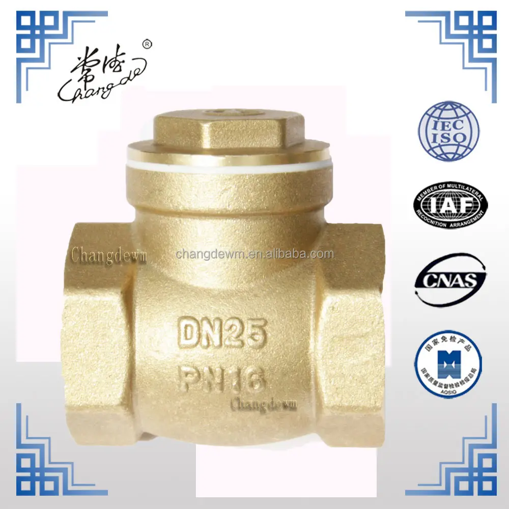 COPPER pvc swing check valve dn 15 pn16 made in china butterfly wafer type check valve