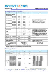 EUD-320S220DV Inventronics 200W 280W 300W 320W Регулируемый источник питания светодиода 1400mA 2100mA 2.1A 1.4A на рост от 80 до 200V затемнения светодиодный драйвер - Product Image 6