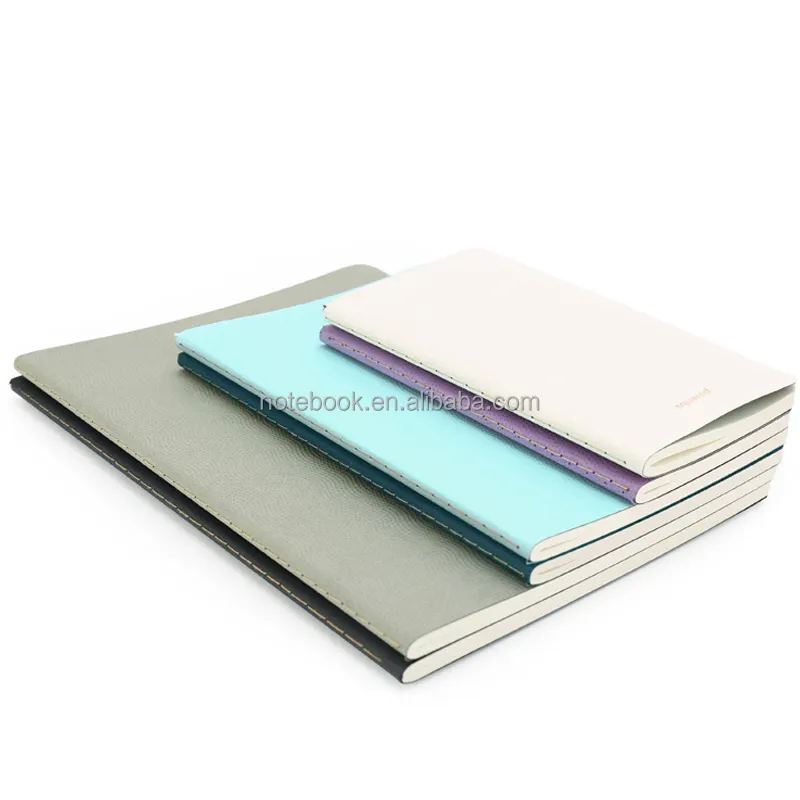 Cuadrado cuaderno tapa blanda lista de artículos de papelería de oficina