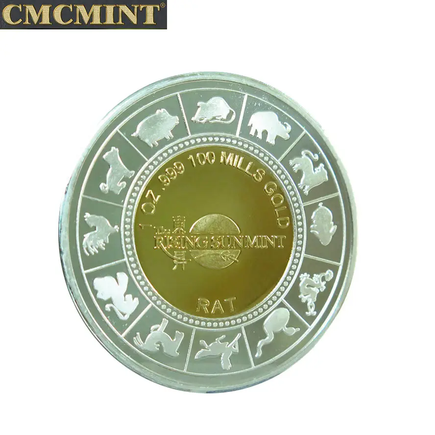 Moneda de plata china, 1 onza, año de la Rata redonda con el mejor precio para venta al por mayor