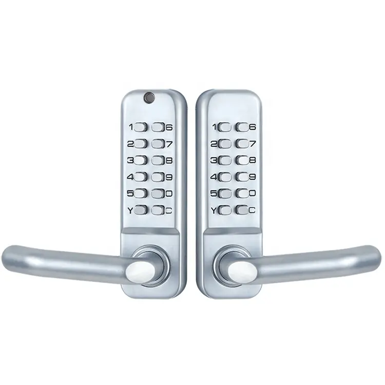 The second generation outdoor waterproof rust-proof long handle double-sided digital password keyless mechanical door lock