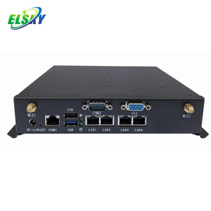 คอมพิวเตอร์ขนาดเล็ก Ubuntu ด้วย Intel Quad Core 2.0GHz J1900 4 LAN Firewall Mini Pc M104 - Product Image 1