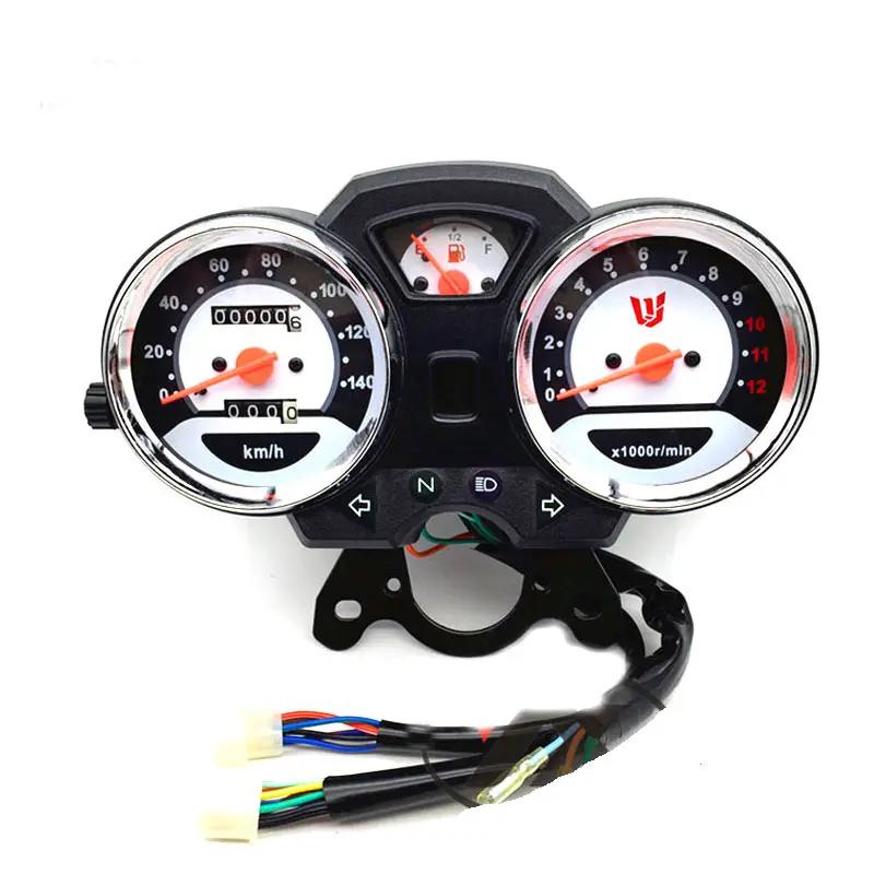 El velocímetro de la motocicleta QJ125 LCD velocímetro Digital moto odómetro tacómetro