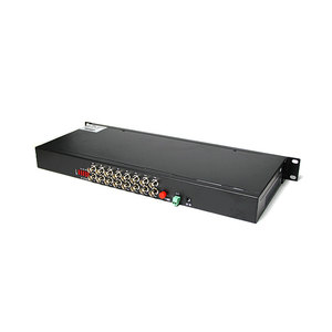 1 Pair 16 Canali Digital Video Converter Ottico In Fibra Ottica Video Trasmettitore e Ricevitore 16CH + RS485 Dati - Product Image 2