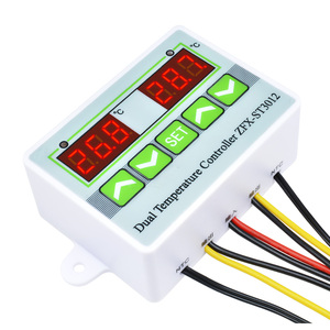ST3012-termómetro Digital LED Dual, controlador de temperatura CA 12V, medidor de Control de Sensor, regulador de microordenador - Product Image 4