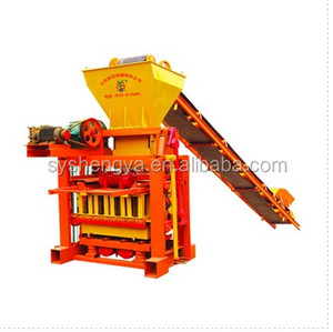 Bloque de pared de retención de QTJ4-26, máquina de fabricación de bloques vibrados, gran utilizado, máquina de fabricación de bloques de hormigón, rojo y amarillo, 3850 Uds./8h - Product Image 2