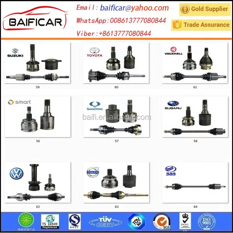 semi-eixo drive shafts front drive shaft Junta Homocinetica Y ejes completos Joints homocinetiques