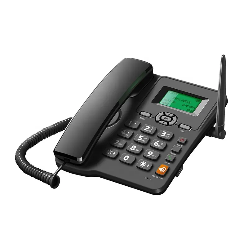 2G GSM Dual-SIM-Karte GSM-Desktop-Telefon, GSM FWP mit FM-Radio