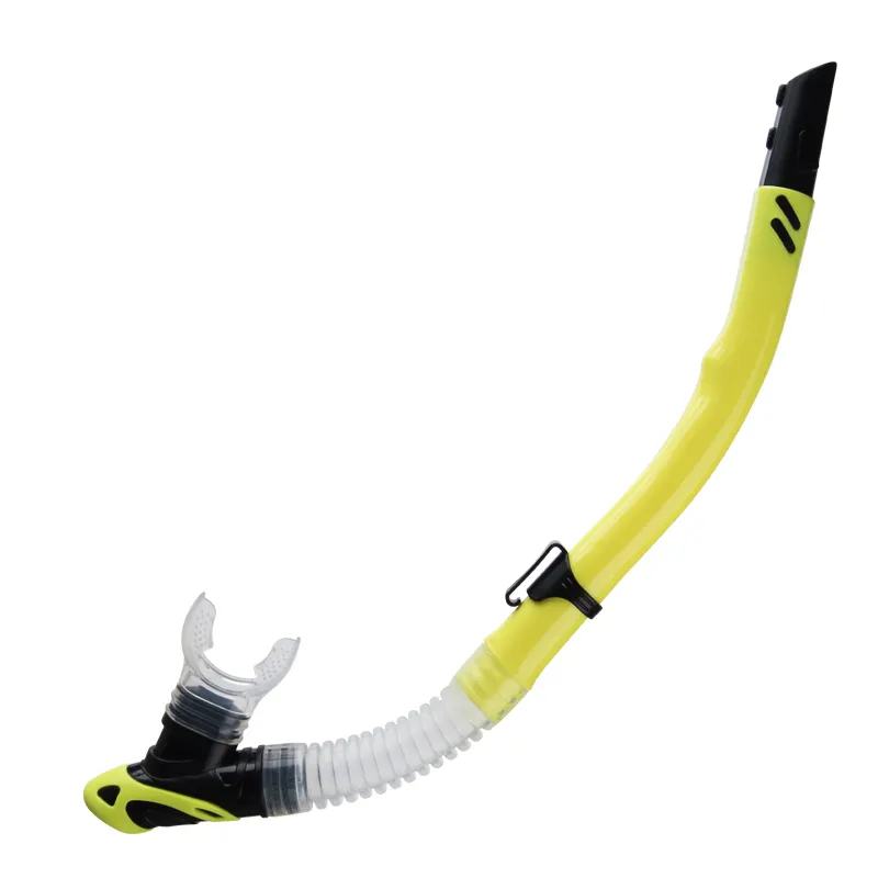 Tubo respiratório para mergulho, snorkel de silicone com válvula de silicone confortável para mergulho e mergulho