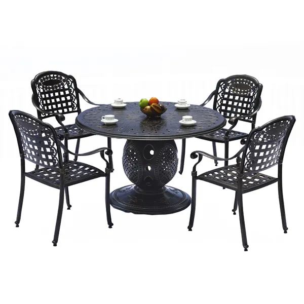 Missoma — ensemble de 5 pièces pour jardin, mobilier de Patio, jardin et bistrot, en aluminium moulé