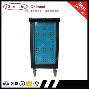 红色重型工具箱，带 7 个抽屉，用于手动工具硬件存储 - Product Image 4
