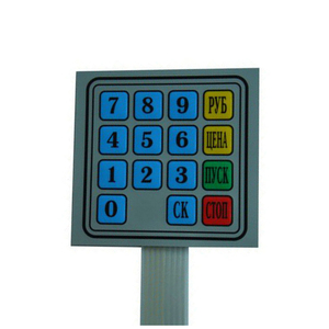 China impreso personalizado matriz teclado numérico gráfico superposición de teclado de membrana teclado - Product Image 1