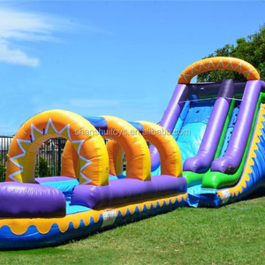 Neues <span class=keywords><strong>Design</strong></span> erstaunliche riesige aufblasbare Wasser rutsche mit Pool aufblasbare Pool rutsche zum Verkauf kommerziell