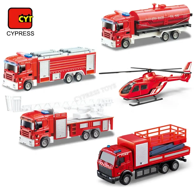 Camion dei pompieri Die Cast Car Model Car Diecast Vehicle Toys For Kids
