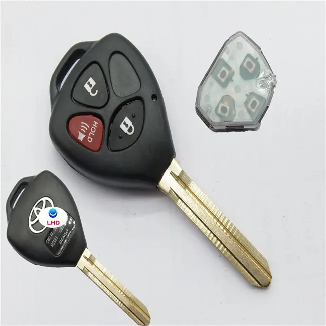 Keyyou — clé télécommande complète 4 d68 à 3 boutons, pour jouet, Rav4 Yaris, Venza Scion, 2006, 2007, 2008, 2009, 2010