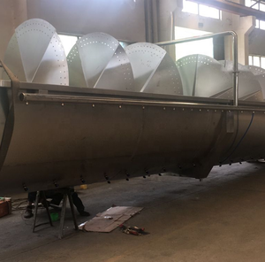 Quality Pre-chilling Machine Screw <strong>Spiral</strong> <strong>Chiller</strong> for Poultry Chicken Feet Processing Line Equipment