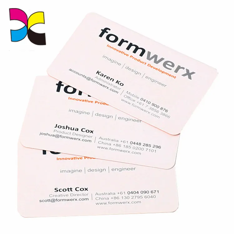 white custom color different colorful lovely recycle round corners cards business card