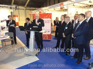 Hot bán hiện đại kỹ thuật số Bục Giảng hai khay kim loại bục với bánh xe cho các trường học lớp học hội nghị Đại Học - Product Image 5