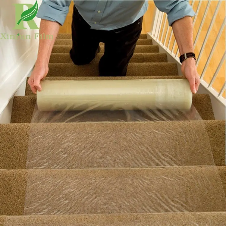 Free Sample Anti Dust Surface Protective Film Plastic Cover for Carpet