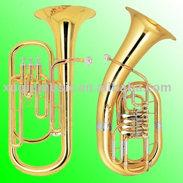 Brass 3 Pistons Baritone/ 4 Rotary Euphonium/marching Baritone for sale