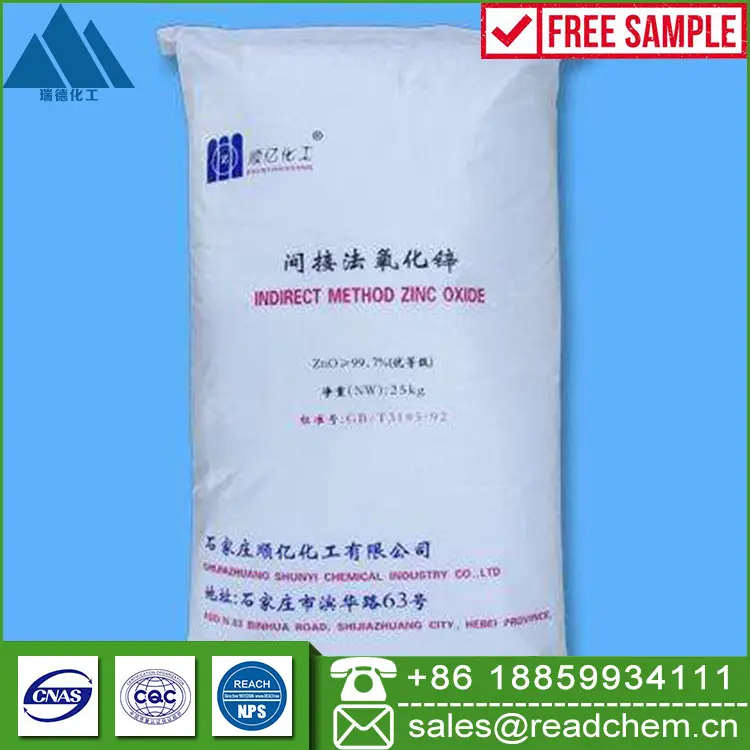 Manufacturers supply 99.7% indirect method zinc oxide