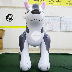 技量ファインアウトドアエキシビショングレーインフレータブルセクシーハスキー犬