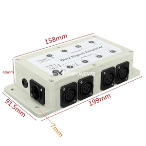 DC12-24Vチャンネル出力DMXDMX512LEDコントローラー信号増幅器スプリッターディストリビューター家庭用機器用8チャンネルアンプ - Product Image 2