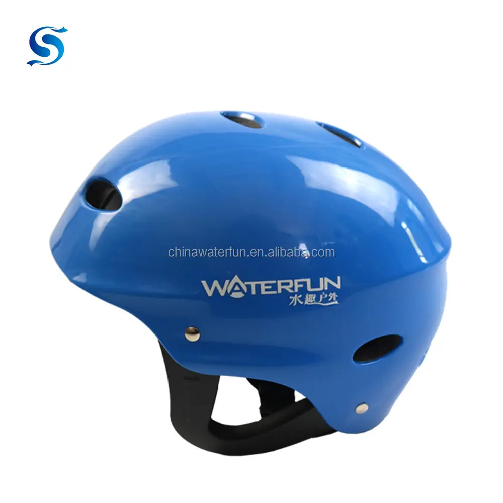 Water fun hochwertiges ABS-Material EVA geformte Polsterung Weiß wassersport Wasser rettungs helm Kajak helme