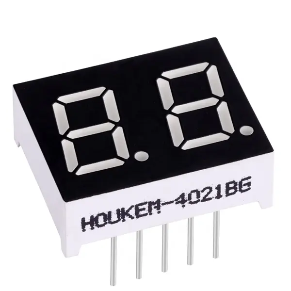 Display Angka Dua Digit 0.4 Inci 2 Digit 7 Segmen Led Display C/D Sirkuit