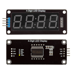4 cifre LED 0.56 "tubo di visualizzazione decimale 7 segmenti TM1637 orologio a tempo doppio punti modulo 0.56 pollici Display bianco - Product Image 1