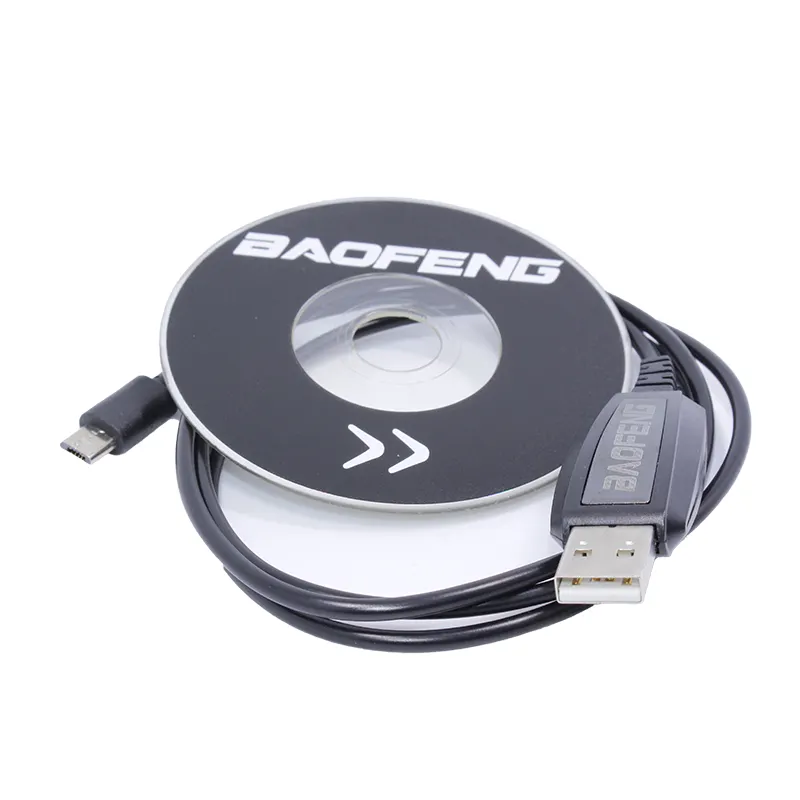 Baofeng BF-T1 USB كابل برجمة سائق CD ل BAOFENG BF-T1 جهاز مرسل ومستقبل صغير BF-9100 موبايل راديو BF T1 هام راديو