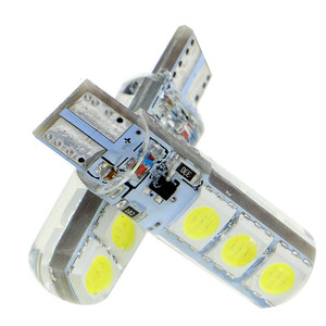 T10 Strobe Led 5050 6SMD ซิลิโคน12V W5W หลอดไฟ12V แฟลชรถ - Product Image 1