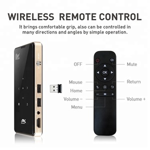 Ultra HD 4K Pico Pocket Android Smart Projector LED con Amlogic S905X CPU de 4 núcleos para uso móvil - Product Image 5