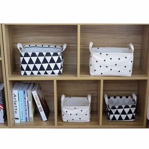 Vải Nhỏ Vải Cube Có Thể Gập Lại Tổ Chức Lưu Trữ Giỏ Với Xử Lý Lưu Trữ Hộp - Product Image 5