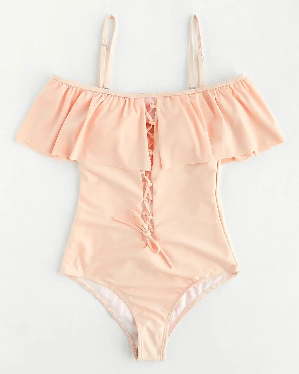 Costumi da bagno Bikini per bambini di vendita caldi un pezzo dolce ragazze tinta unita per costume da bagno per bambini