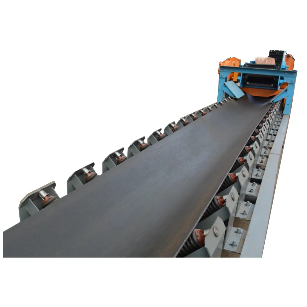 Fixed Type Steel Belt Conveyor Belt Machine For Loading And Unloading Sand And Gravel