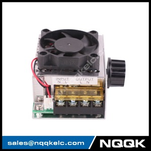 NK9994 AC 220V 4000W <strong>SCR</strong> Electric Voltage Regulator Dimmer <strong>Temperature</strong> Motor Speed <strong>Controller</strong> With Fan - Product Image 2