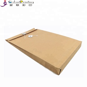 Su misura A4 Riciclata Marrone Kraft Busta di Carta di File Sacchetto del Documento con il Tasto e la Stringa - Product Image 4