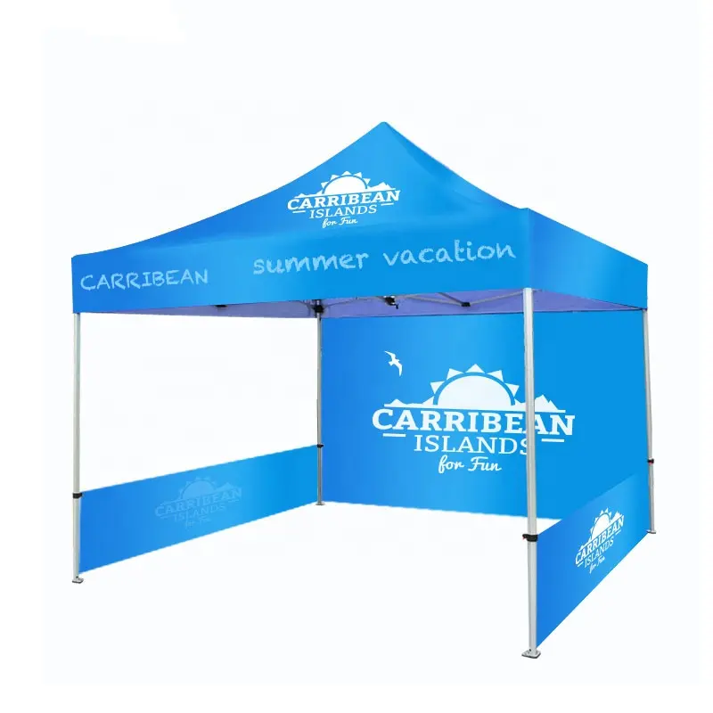 شعار مخصص المطبوعة في الهواء الطلق الإعلان 3x3 الترويجية للطي الحدث خيمة منبثقة عرض مظلة خيمة المعرض التجاري