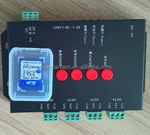 Модифицируемый светодиодный пиксельный контроллер rgb/dmx для SD-карты t4000 4096 пикселей - Product Image 3