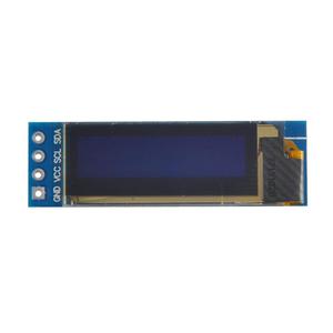 I2C OLED Display Module 0.91 Inch I2C SSD1306 OLED Display Module Blue I2C OLED Screen Driver DC 3.3V ~ 5V für Aduino