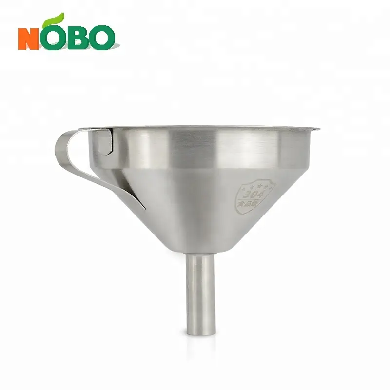 Kitchen High Quality Foldable Food Metal Funnel Stainless Steel Funnel with Filter