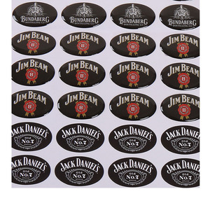 Decorative Custom 3D Clear Soft or Hard Colorful <strong>Oval</strong> Rectangle 1inch Epoxy Resin Stickers with Your Own logo - Product Image 2