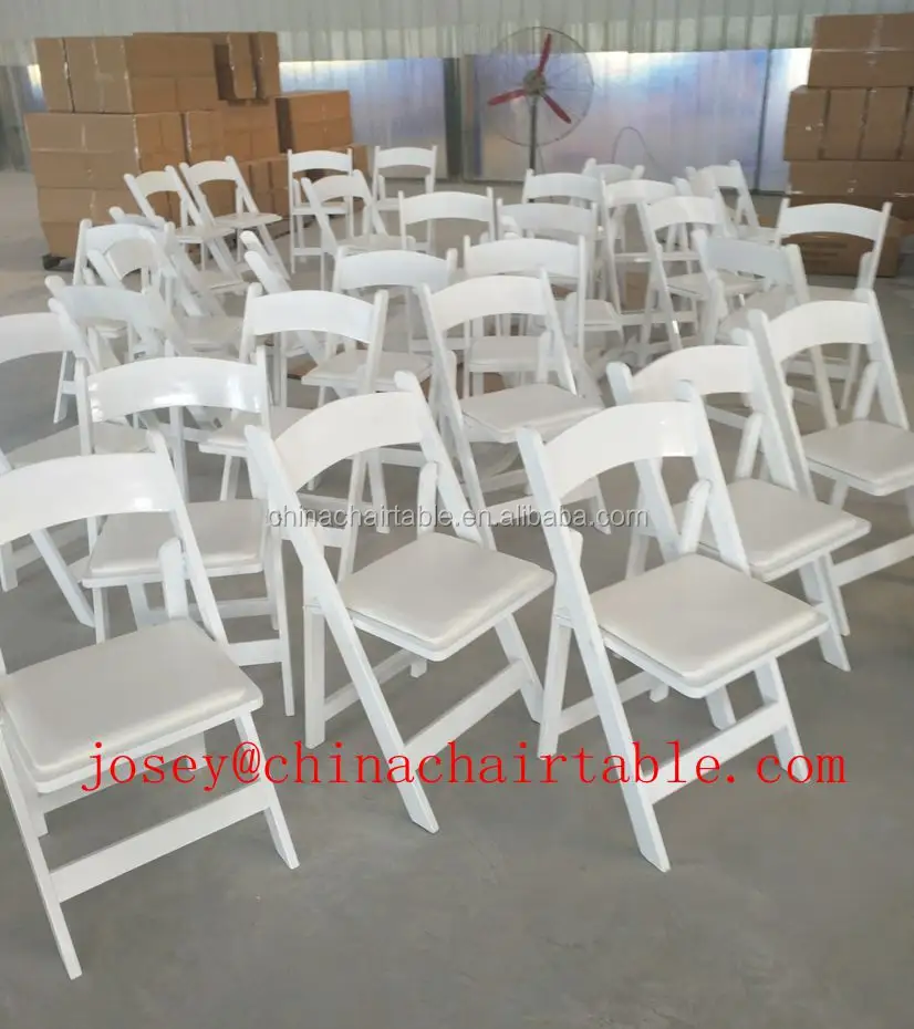 Cadeira dobrável para o ar livre wimbledon, cadeira branca para o evento