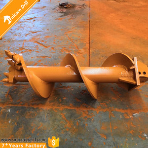 יצרן קשה רוק 27 simn כפול חותך 600mm ערימת להפוך מקדחת אדמה עבור הודעה חור לחפור חימר/אדמה /סחף קידוח